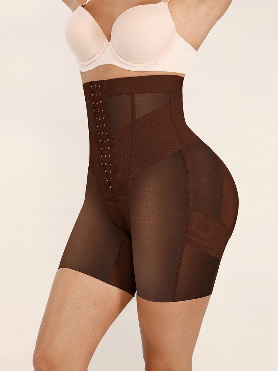 Mesh Waist and Abdomen Control Butt Lifter