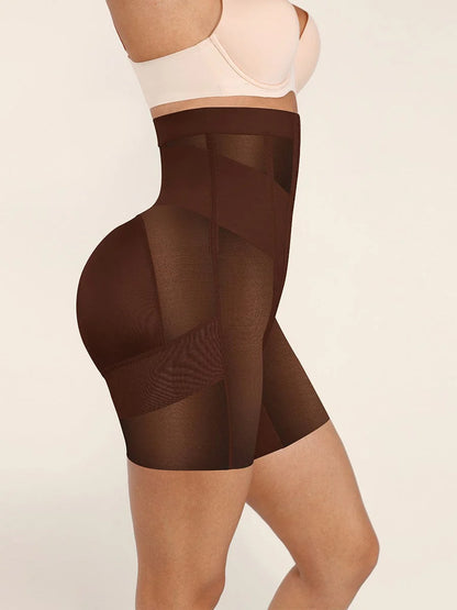 Mesh Waist and Abdomen Control Butt Lifter