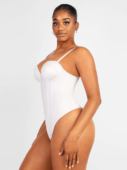 CurveEmbrace Cupped Thong Bodysuit