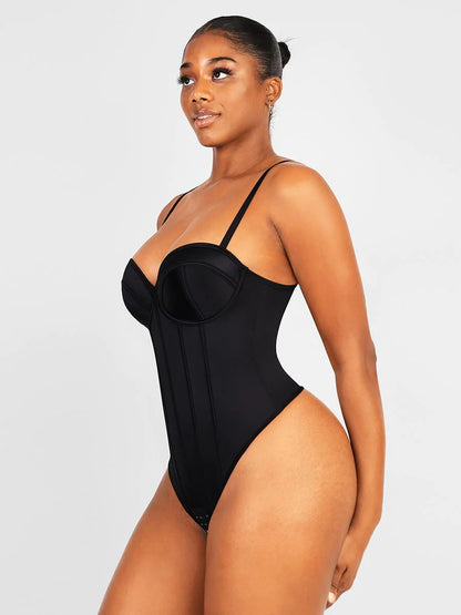 CurveEmbrace Cupped Thong Bodysuit