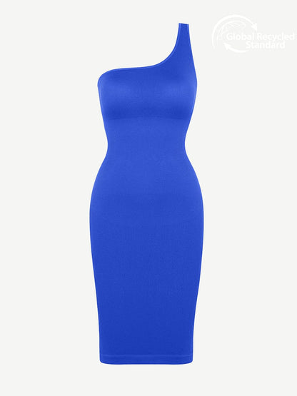 Seamless Shaping One-shoulder Dress