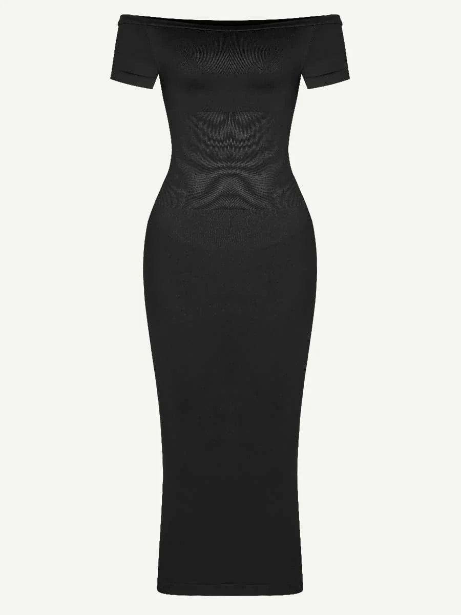 Seamless Shaping Off-Shoulder Midi Dress