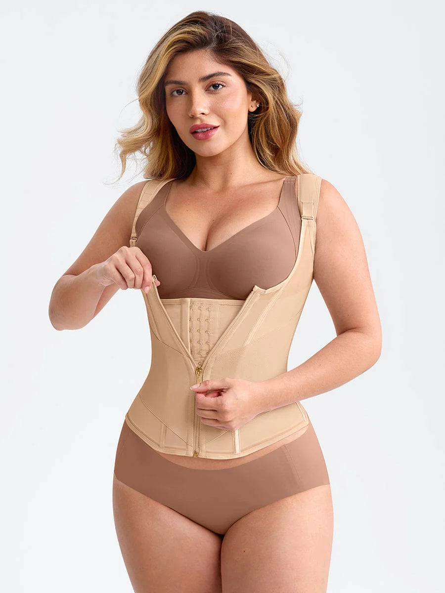 Chest Support Waist Cincher Vest with Adjustable Straps