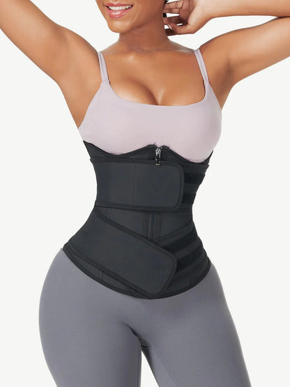 InfinitySculpt Double Belt Latex Waist Trainer