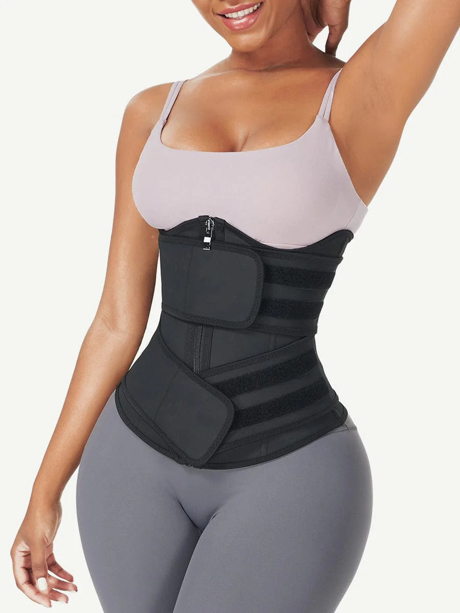 InfinitySculpt Double Belt Latex Waist Trainer